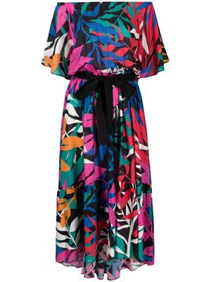 ERES robe fleurie à épaules dénudées - Bleu ERES robe fleurie à épaules dénudées - Bleu