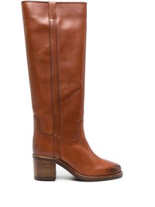 ISABEL MARANT bottes Seenia 70 mm en cuir - Marron