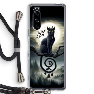 Moonlight Companions: Sony Xperia 5 Transparant Hoesje met koord
