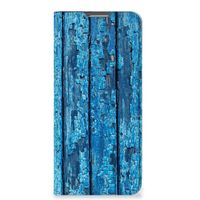 OPPO Reno8 Lite Book Wallet Case Wood Blue
