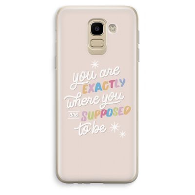 Right Place: Samsung Galaxy J6 (2018) Transparant Hoesje