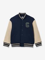 Teddyjas in collegestijl marineblauw