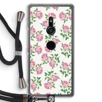 Kleine roosjes: Sony Xperia XZ2 Transparant Hoesje met koord