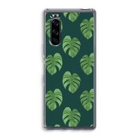 Monstera leaves: Sony Xperia 5 Transparant Hoesje