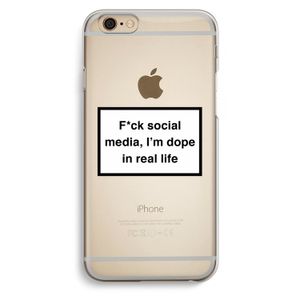 I'm dope: iPhone 6 / 6S Transparant Hoesje
