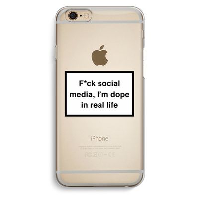 I'm dope: iPhone 6 / 6S Transparant Hoesje