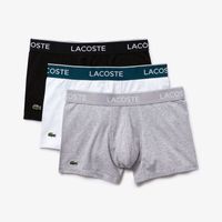 Lacoste 3-pack boxershorts - grijs/wit/zwart - thumbnail
