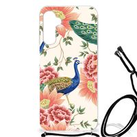 Case Anti-shock voor Samsung Galaxy A14 5G Pink Peacock - thumbnail