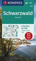 Wandelkaart 888 Schwarzwald - Zwarte Woud | Kompass - thumbnail