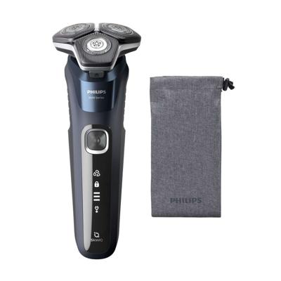 Philips SHAVER Series 5000 S5885/10 scheerapparaat Roterend scheerapparaat Trimmer Zwart, Blauw