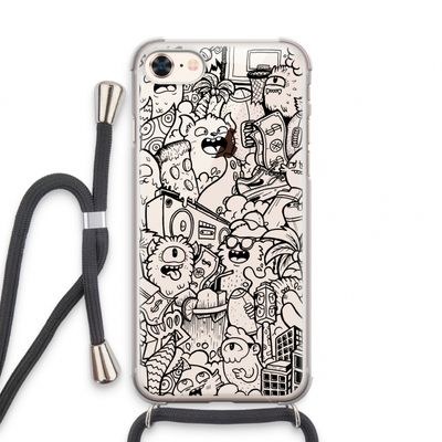 Vexx Black City : iPhone 8 Transparant Hoesje met koord