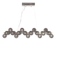 Hanglamp rookglas 'Splendor bar' By Rydens 25x G9 fitting 124cm