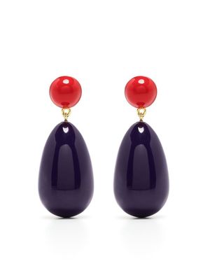 Eshvi boucles d'oreilles pendantes - Violet