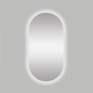 Spiegel Best Design Seldy Ovaal 100x50cm Met LED Verlichting Rondom en One-Touch Bediening