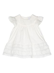 Ermanno Scervino Junior robe à appliqués brodés - Blanc