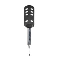 Slotted Paddle - Premium Leather - Black - thumbnail