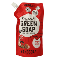 Handzeep argan & oudh navul 500 Milliliter
