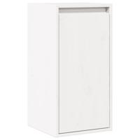 Wandkast 30x30x100 cm massief grenenhout wit