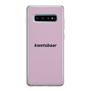 kwetsbaar: Samsung Galaxy S10 Plus Transparant Hoesje