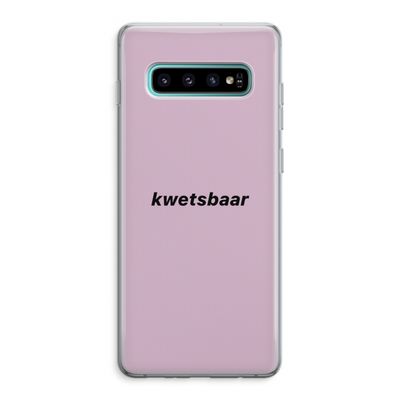 kwetsbaar: Samsung Galaxy S10 Plus Transparant Hoesje