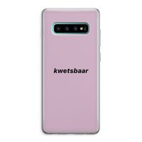 kwetsbaar: Samsung Galaxy S10 Plus Transparant Hoesje