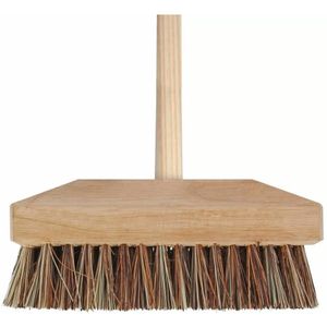 Buitenbezem/schrobborstel hard - FSC hout - 22 x 130 cm