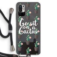 Cactus quote: Xiaomi Redmi Note 10 5G Transparant Hoesje met koord
