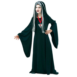 Morticia halloween kostuum voor kinderen 152-164 (13-16 jaar)  -