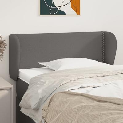 Hoofdbord met randen 103x23x78/88 cm kunstleer grijs