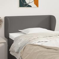 Hoofdbord met randen 103x23x78/88 cm kunstleer grijs