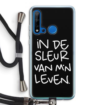De Sleur: Huawei P20 Lite (2019) Transparant Hoesje met koord