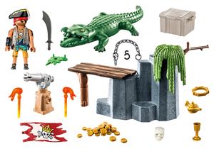PLAYMOBIL Pirates - Piraat met alligator Constructiespeelgoed