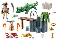 PLAYMOBIL Pirates - Piraat met alligator Constructiespeelgoed - thumbnail
