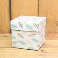 Bonbon doosjes - Chocolade doosje - Veertjes metallic - 24 stuks