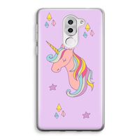 Roze eenhoorn: Honor 6X Transparant Hoesje