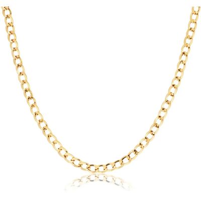 Glow 202.2226.45 Ketting Open Gourmetschakel geelgoud 5 mm 45 cm
