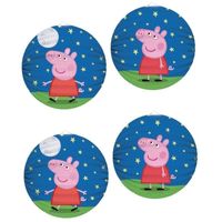 4x Peppa Pig thema lampionnen rond 25 cm