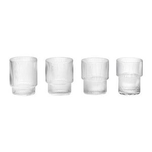 ferm LIVING Ripple Drinkglazen Set van 4 - Clear