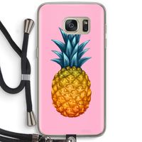 Grote ananas: Samsung Galaxy S7 Transparant Hoesje met koord Grote ananas: Samsung Galaxy S7 Transparant Hoesje met koord