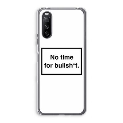 No time: Sony Xperia 10 III Transparant Hoesje