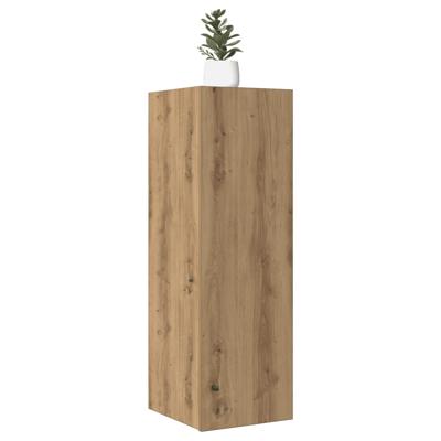 Tv-meubelen 2 st 30,5x30x90 cm bewerkt hout artisanaal eiken