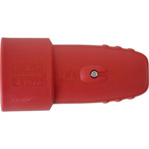 N & L 17132 Koppeling met randaarde Rubber 230 V Rood IP20