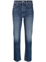 MOTHER jean skinny à taille haute - Bleu