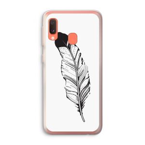Pluim: Samsung Galaxy A20e Transparant Hoesje