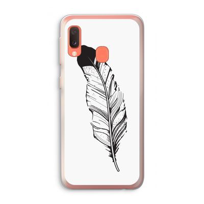 Pluim: Samsung Galaxy A20e Transparant Hoesje