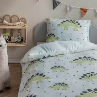 Kinderdekbedovertrek Fleece - 140x200 cm Meerkleurig - Dessin: Dieren - Fresh and Co Kids - Dekbed-Discounter.nl