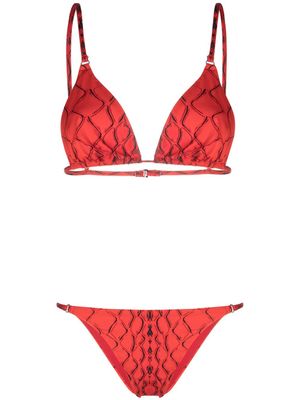 Noire Swimwear bikini Snake Tanning - Rouge