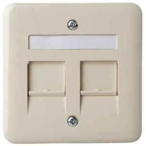 Peha Afdekraam Catv ISDN dubbel creme recht - 4602074