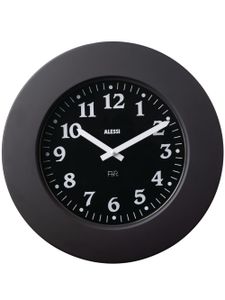 Alessi horloge en acier inoxydable - Noir