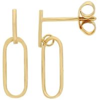 Glow 206.0526.00 Oorhangers Paperclip geelgoud 4 x 16 mm